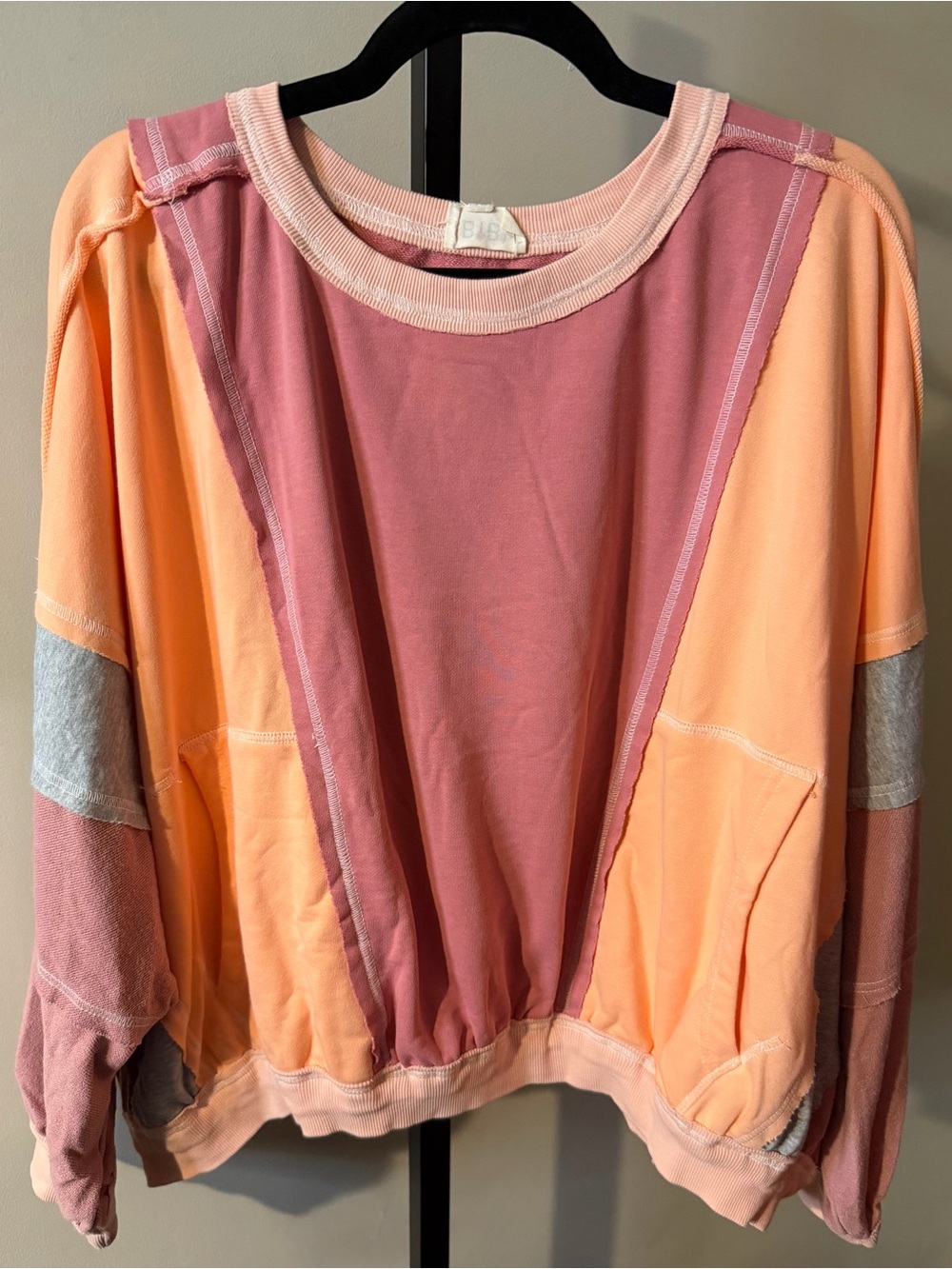 BiBi patchwork sweatshirt with pockets - Picture 2 of 2